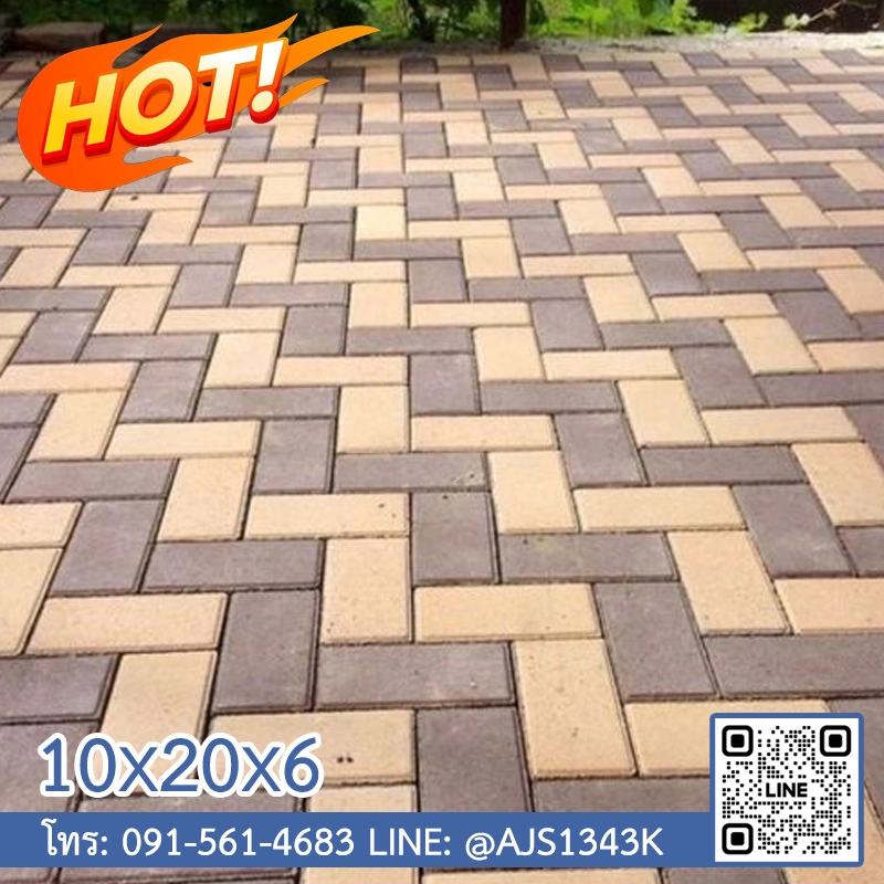 ศิลาเหลี่ยม 10x20x6