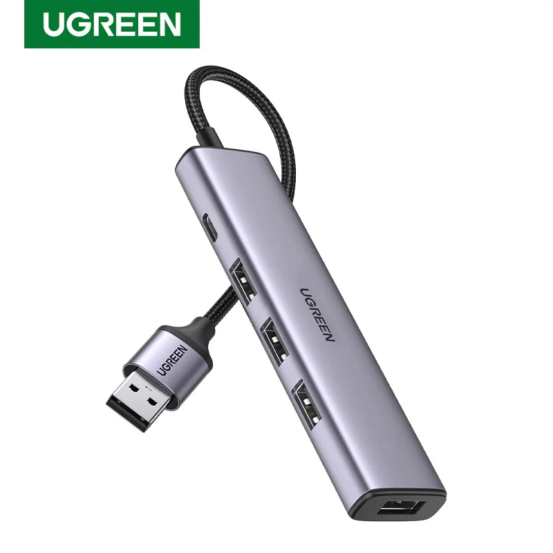 UGREEN 4 Port USB3.0 Expansion Hub with PD/Micro USB