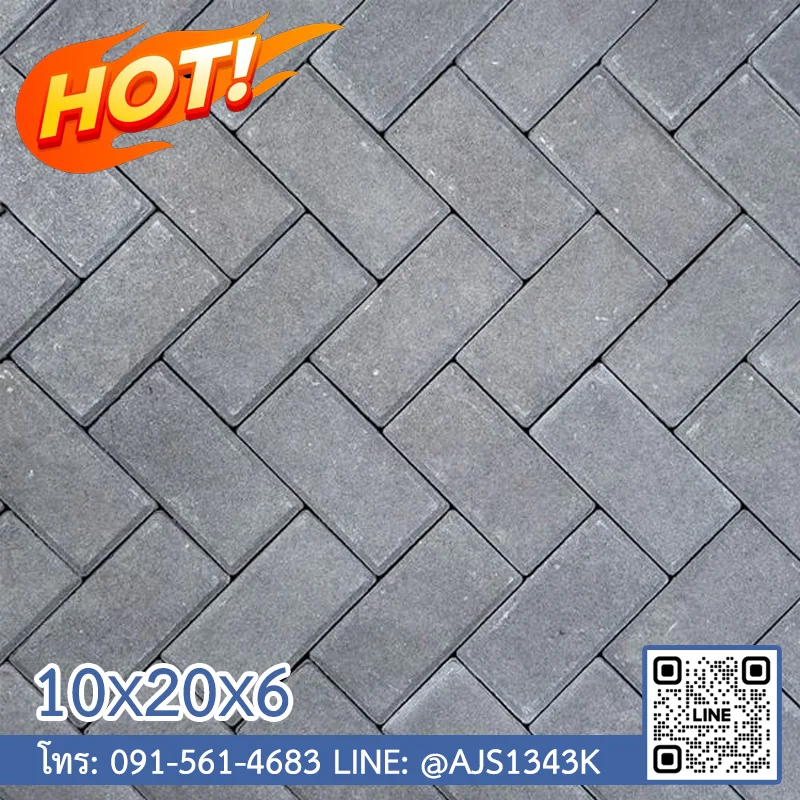 ศิลาเหลี่ยม 10x20x6
