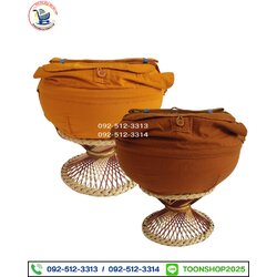 บาตรสแตนเลสครบชุด ผ้าโทเร