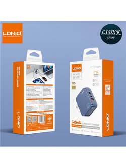 LDNIO Q7 65W เครื่องชาร์จเร็วพิเศษ อะแดปเตอร์ชาร์จเร็วแบบพกพา PD Q7