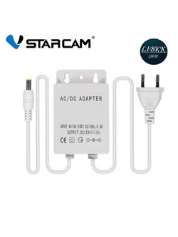 VSTARCAM DC อะแดปเตอร์ Adapter 12V 2A（สีขาว） (DC 5.5*2MM) ของแท้จากโรงงานVSTARCAM สำหรับ IP CAMERA