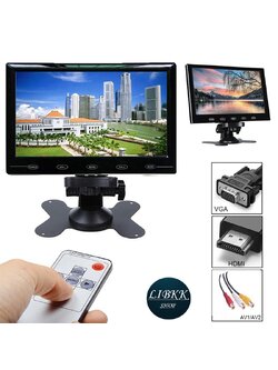 จอภาพสี TFT LCDขนาด 7 นิ้ว (2AV+VAG+HDMI )จอ LCD สำหรับรถยนต์ใช้ร่วมกับ รายละเอียดการเปิดตัว โทรศัพท์มือถือ DVR