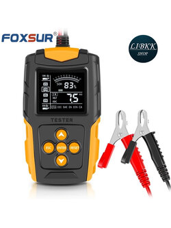 Foxsur รุ่น FBT-200 12V 24V เครื่องวิเคราะห์และทดสอบแบตเตอรี่ วัดค่า CA CCAใช้ได้ทั้งรถยนต์และมอเตอร์ไซค์