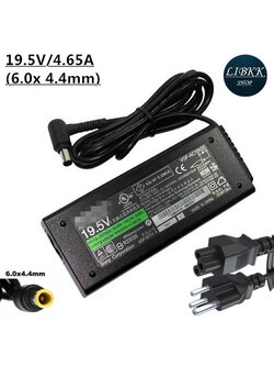 OEM เหมาะสำหรับ sony Adapter 19.5V/4.65A (6.0x 4.4mm) (Black)