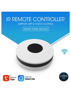 Tuya(ทูย่า) ใหม่ล่าสุด Tuya W09 สีขาวใหม่ IR Universal Remote Control อุปกรณ์ควบคุมรีโมท IR เช่น แอร์ ทีวี