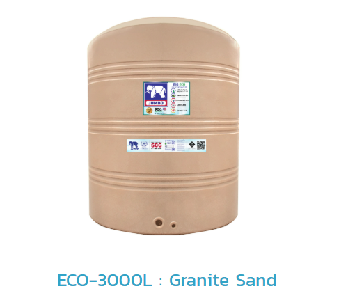 ถังเก็บน้ำบนดิน PE ECO รุ่น JGN3000S