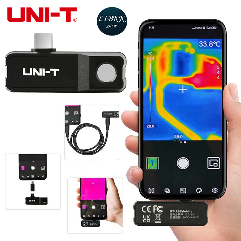 Uni-t Uti120 Mobile กล้องถ่ายภาพความร้อน อินฟราเรด 10800 พิกเซล สําหรับโทรศัพท์ Android ดิจิทัล UTi120Mobile