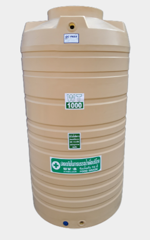 ถัง PE ยี่ห้อ Safe สีพื้นเรียบ รุ่น WT-1000L