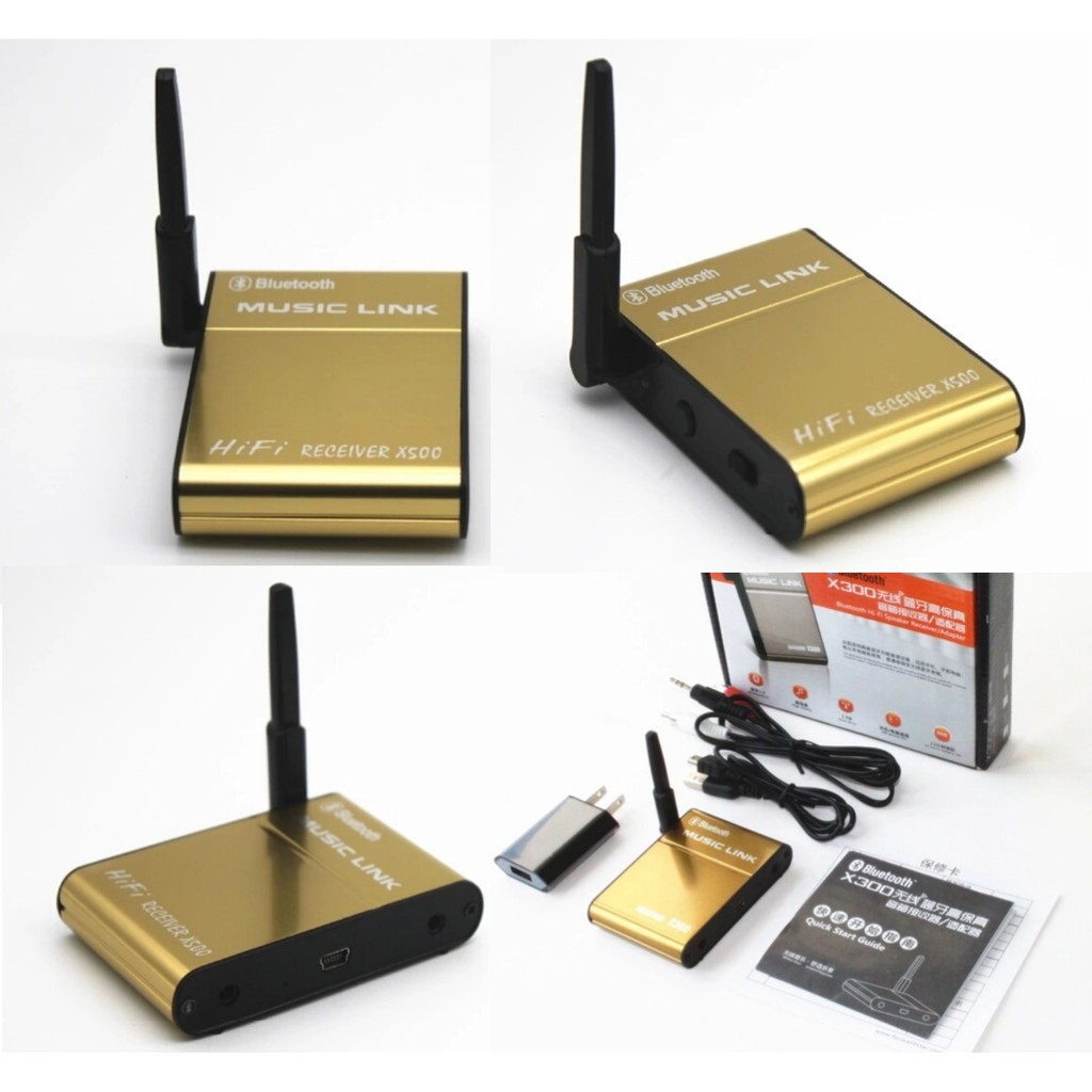 X500 Bluetooth 5.0 HiFi Audio Receiver Wireless Music Link For Phone Tablet