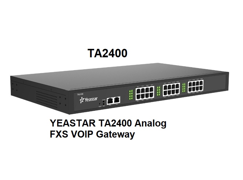 Yeastar รุ่น TA2400 ราคา 25,000฿ FXS VoIP Gateway จำนวน 24คู่สายในอนาล็อก