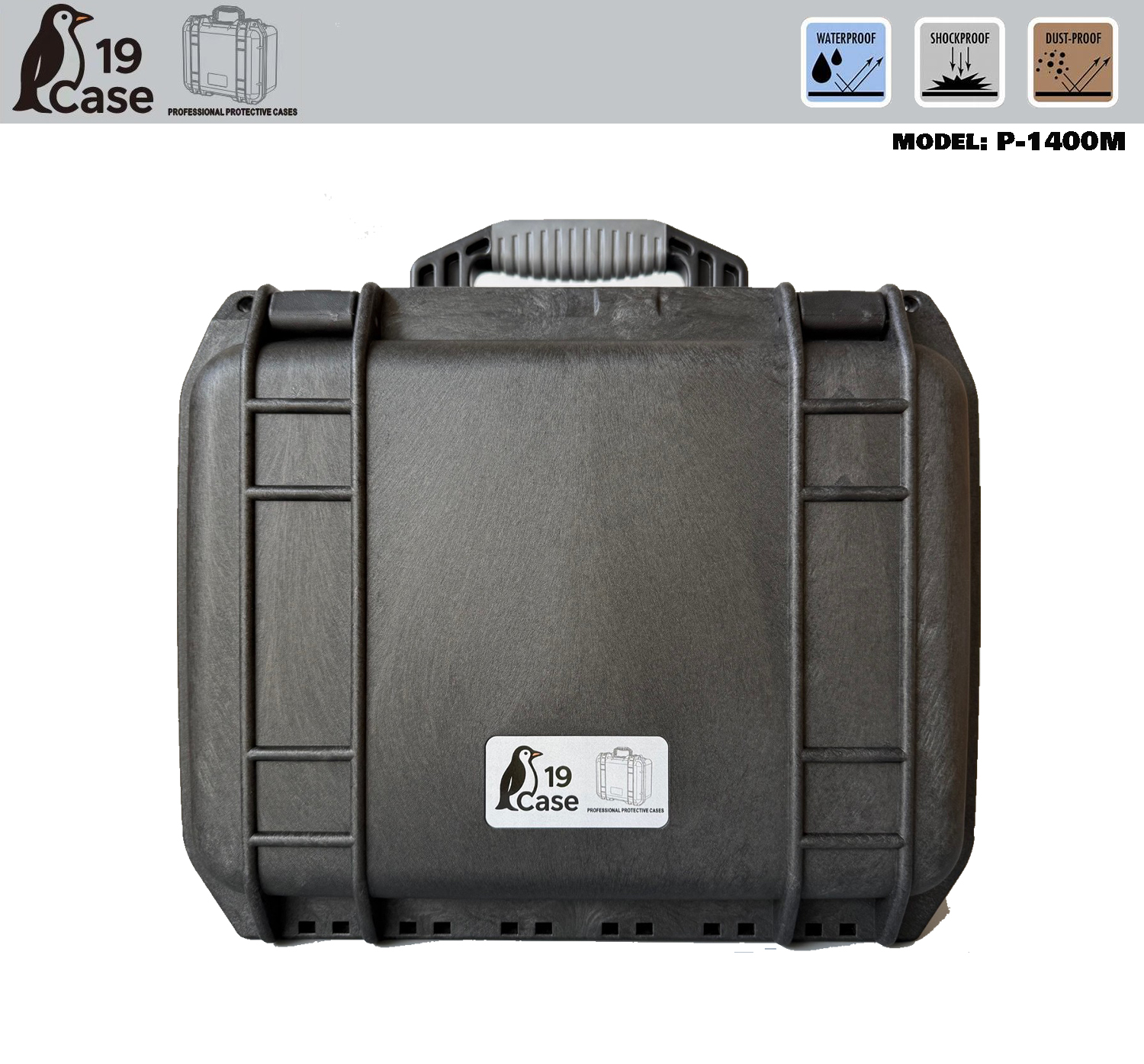 Hardcase P-1400M with Pick & Pluck Foam - Black