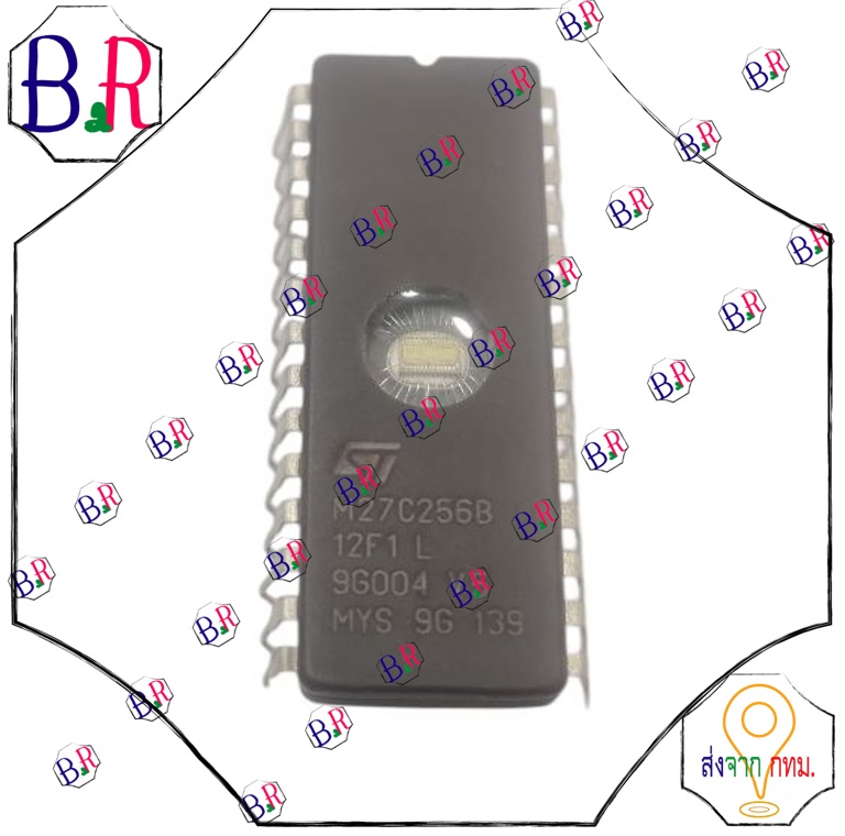 "M27C256B-12F1 DIP-28 PIN, EPROM 256K (32KX8) 120ns ไอซี M27C256B-12F1"
