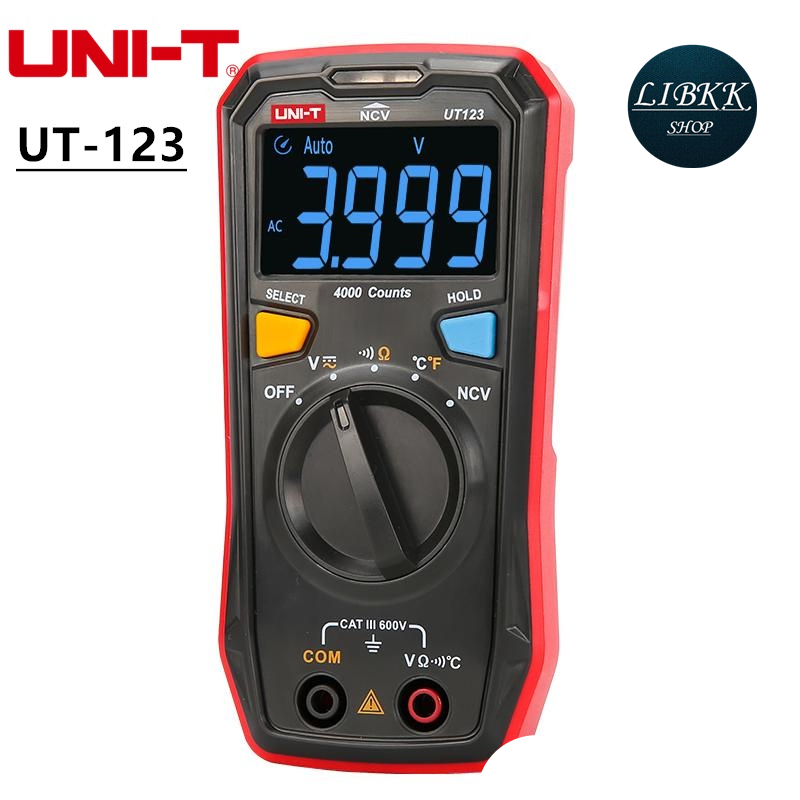 UNI-T UNI-T UT123 ดิจิตอลมัลติมิเตอร์ เหมาะสำหรับเป็นเครื่องมือประจำบ้าน วัดอุณหภูมืได้ด้วย