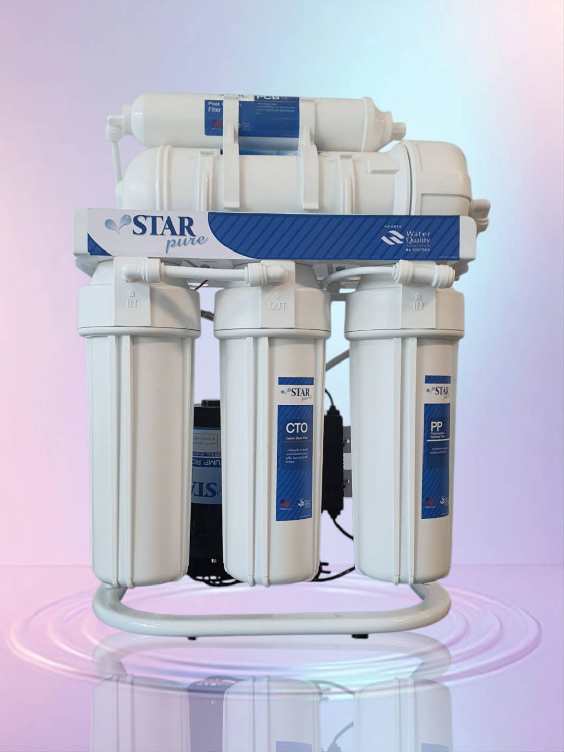 เครื่องกรองน้ำระบบ RO 200GPD รุ่น RO200G-STAR PURE