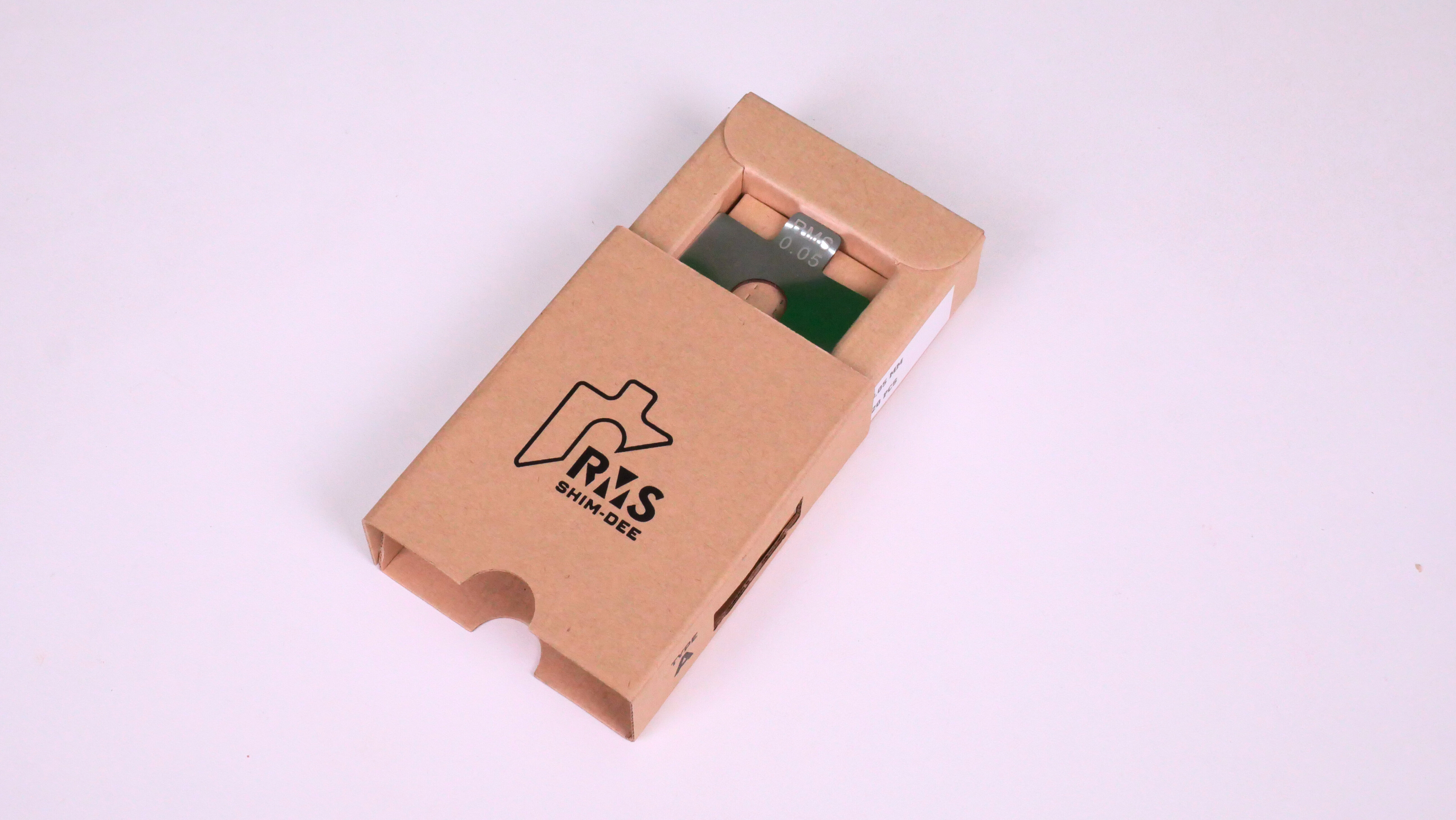 แผ่นชิมตั้งระดับสำเร็จรูป RMS SHIM-DEE สำหรับงานอุตสาหกรรม ขนาด 50x50มม. หนา 0.05มม. (Industrial Precut Shim)