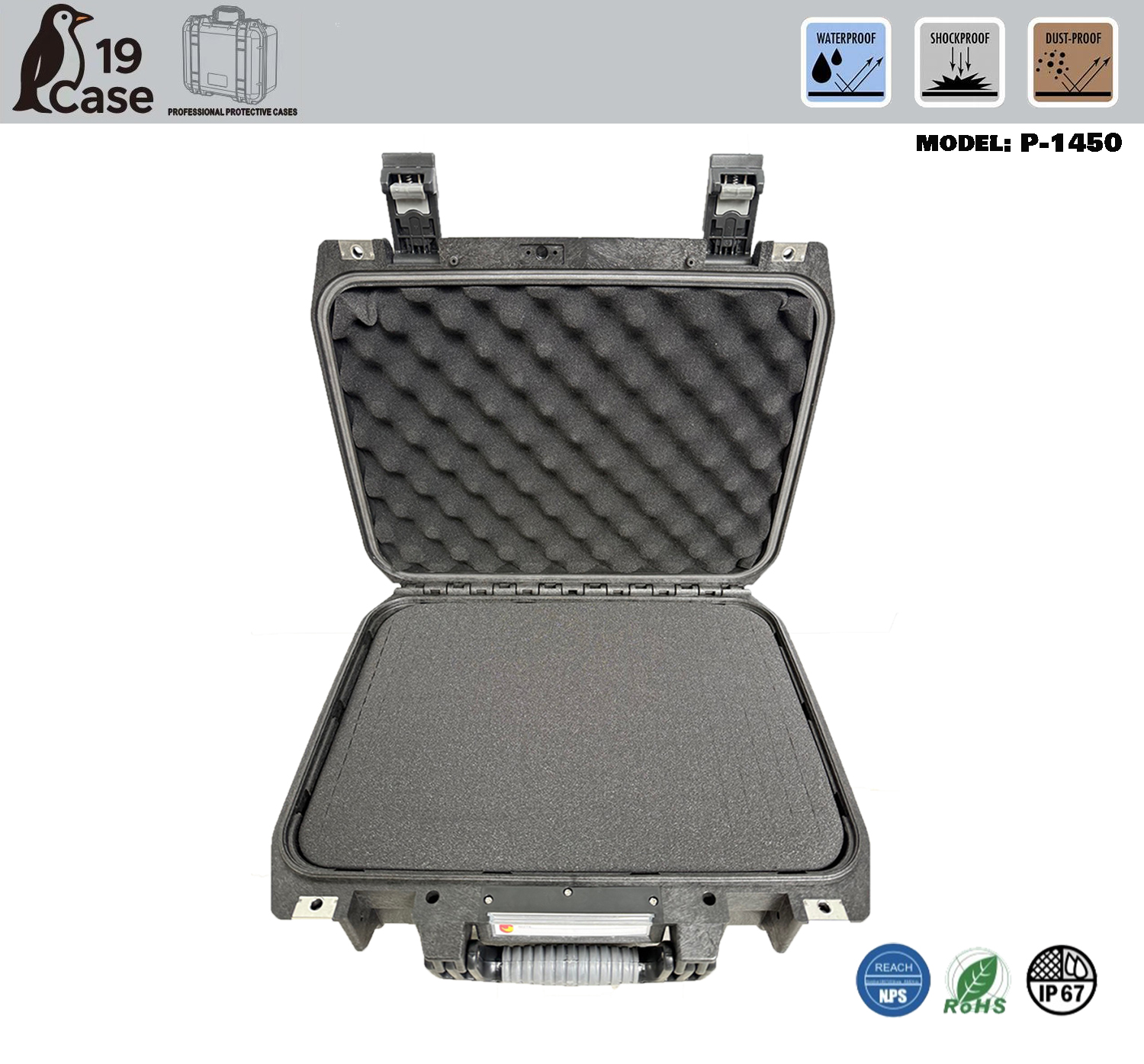 Hardcase P-1450 with Pick & Pluck Foam - Black