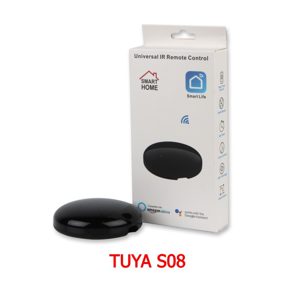 Tuya S08 IR Universal Remote อุปกรณ์ควบคุม รีโมท IR เปิดปิด แอร์ ทีวี ผ่านมือถือ รองรับ
