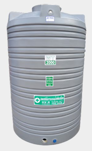 ถัง PE ยี่ห้อ Safe สีพื้นเรียบ รุ่น WT-2000L