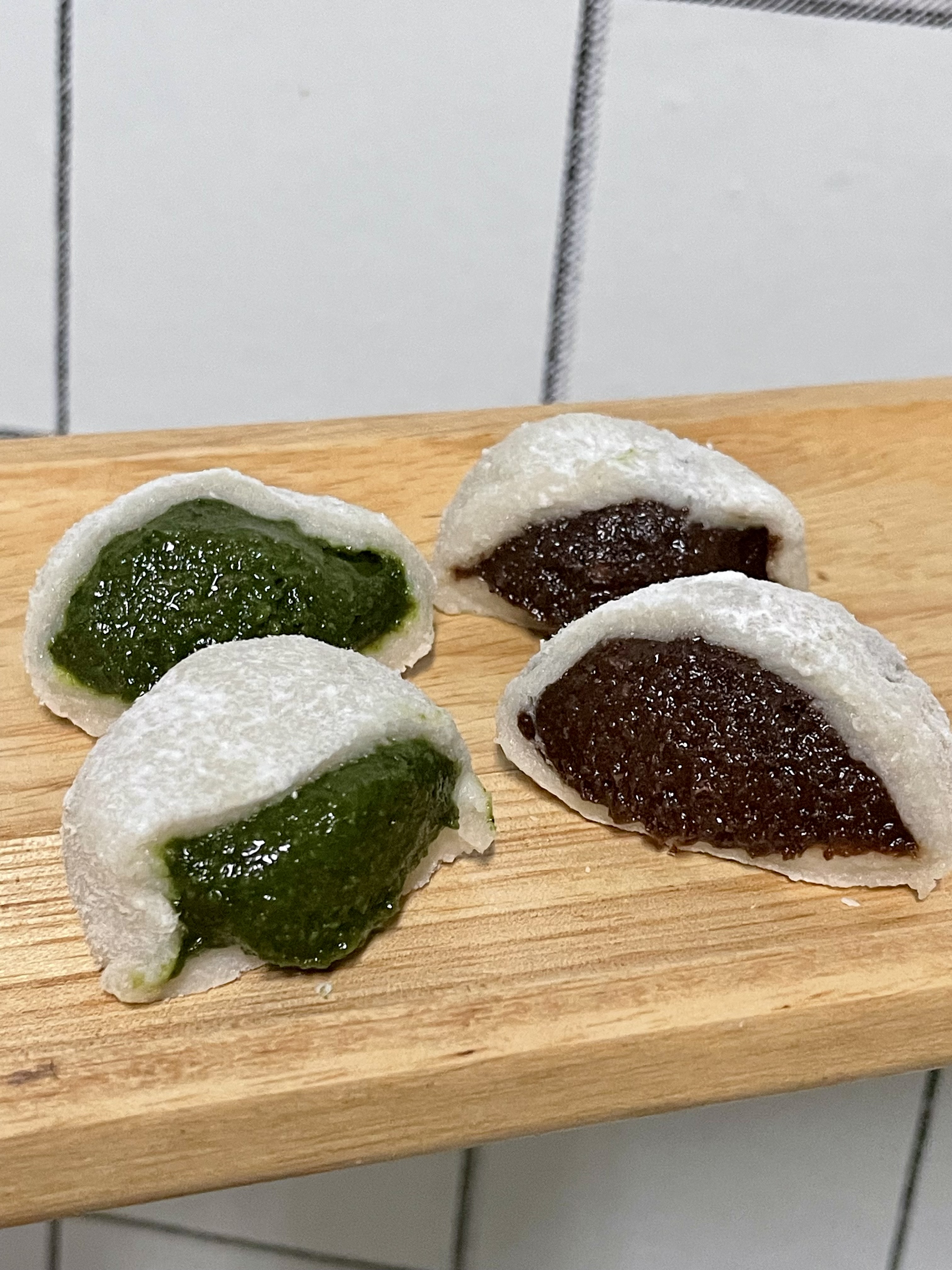 [Daifuku KETO] เจ้าแรก!! ไดฟูกุคีโตสูตรหนึบ ไส้ถั่วแดง + ไส้มัทฉะ วีแกนทานได้ กล่อง 2 ลูก ไร้แป้ง ไร้น้ำตาล *🚑ขนส่งเย็นเท่านั้น*