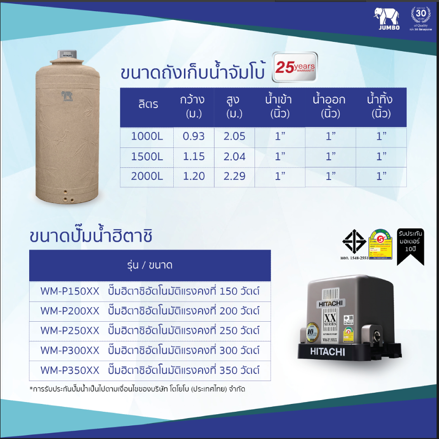 (DUO PACK) ถังคู่ปั๊ม รุ่น DPE20S+WM-P200XX