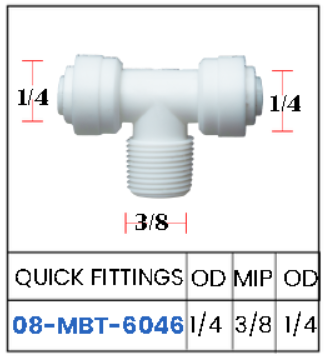 ฟิตติ้งเครื่องกรองน้ำ Water filter fittings