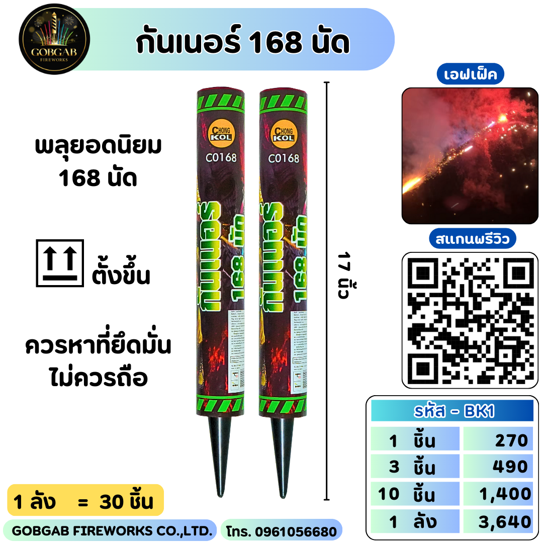 กันเนอร์ 168 นัด