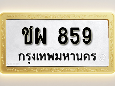 โอเคดีทะเบียนรถ 859 ทะเบียนมงคล ชผ 859 พร้อมส่งมอบ (ผลรวมดี 32)