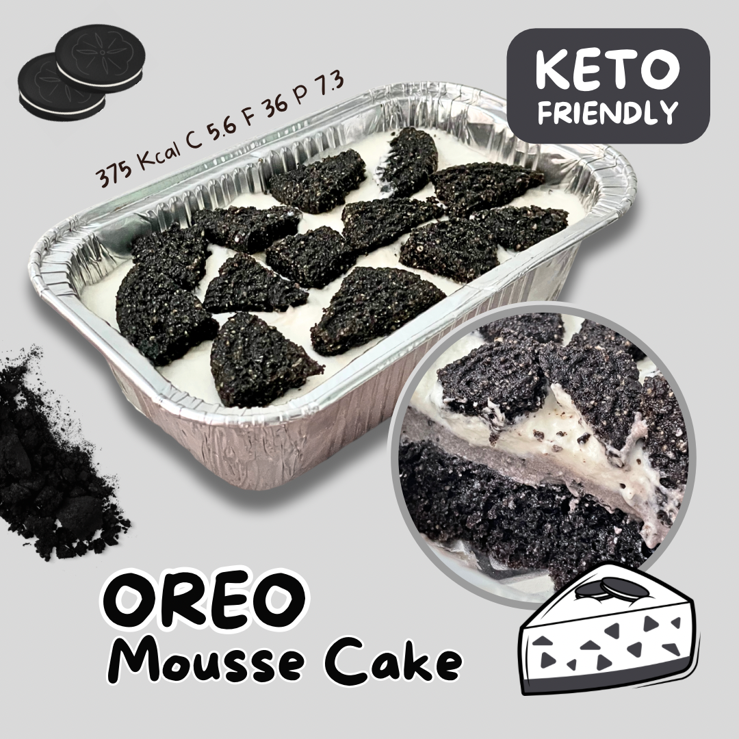 โอรีโอ้มูสเค้กคีโต Oreo Mousse Cake [KETO] ไร้แป้ง ไร้น้ำตาล *🚑ขนส่งเย็น/แช่แข็งเท่านั้น*