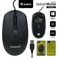 NUBWO USB MOUSE NM153 สีดำ