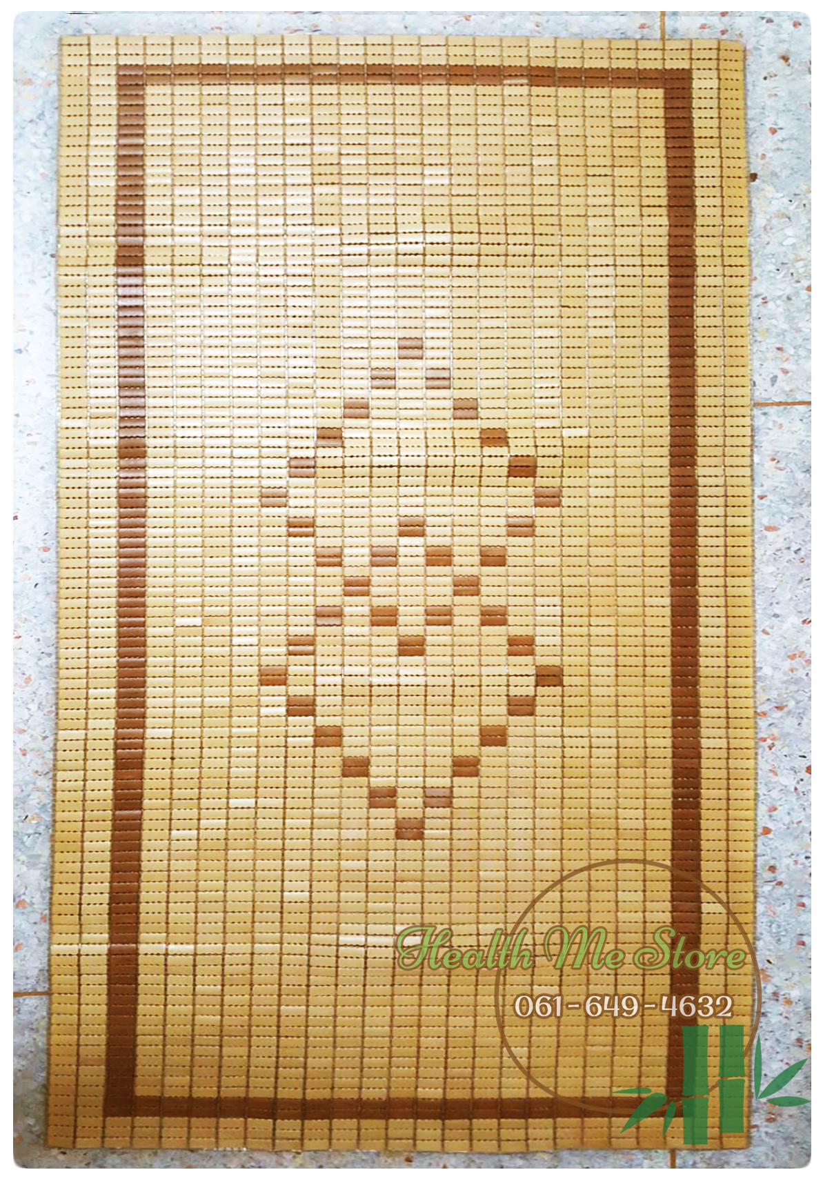 เสื่อไม้ไผ่แบบเม็ด 4 ฟุต ขนาด 120x190 cm 夏季麻将凉席 床上竹块竹席 Bamboo Mat