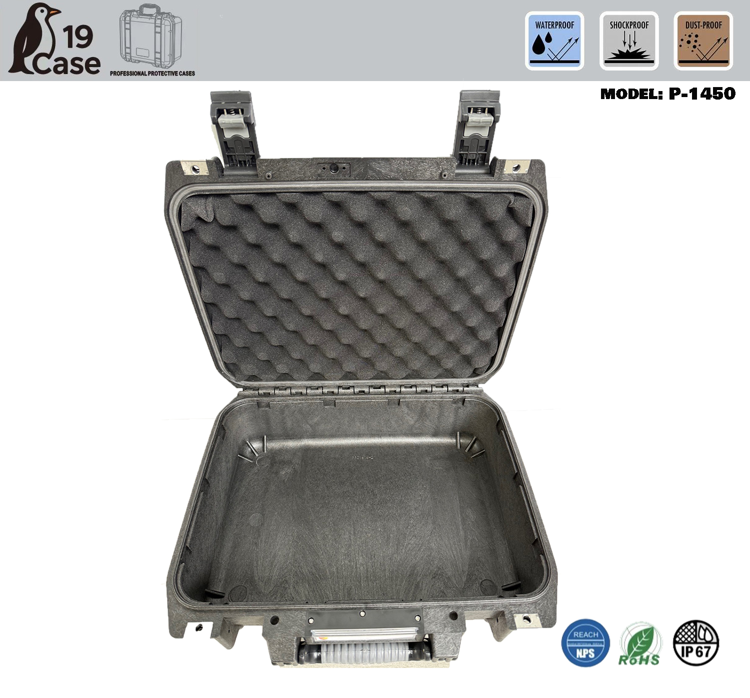 Hardcase P-1450 with Pick & Pluck Foam - Black