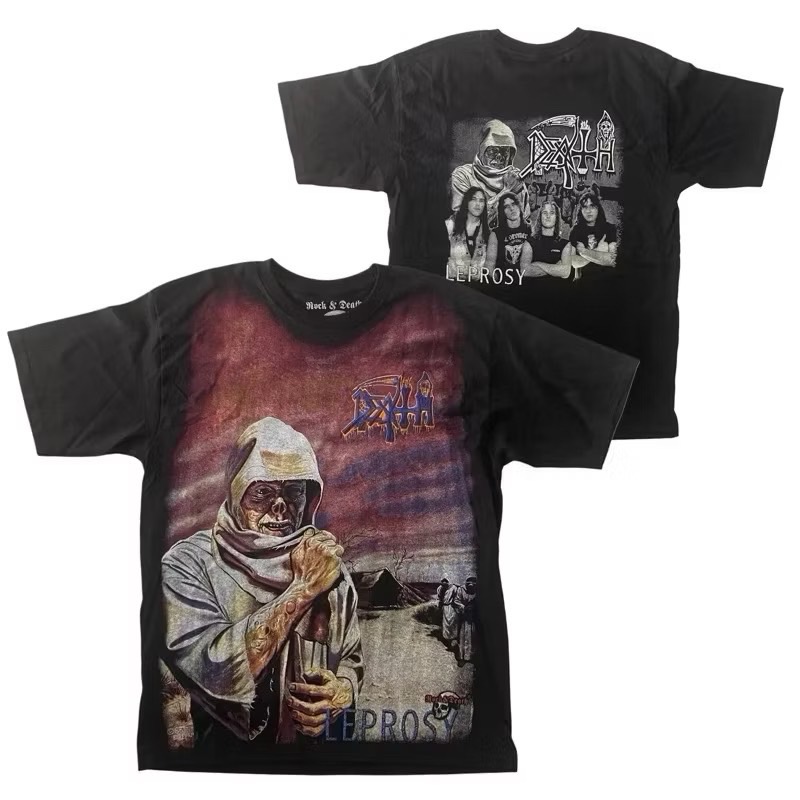 เสื้อวง DEATH T-SHIRT ป้าย ROCK&DEATH งาน BOOTLEG MEXICO