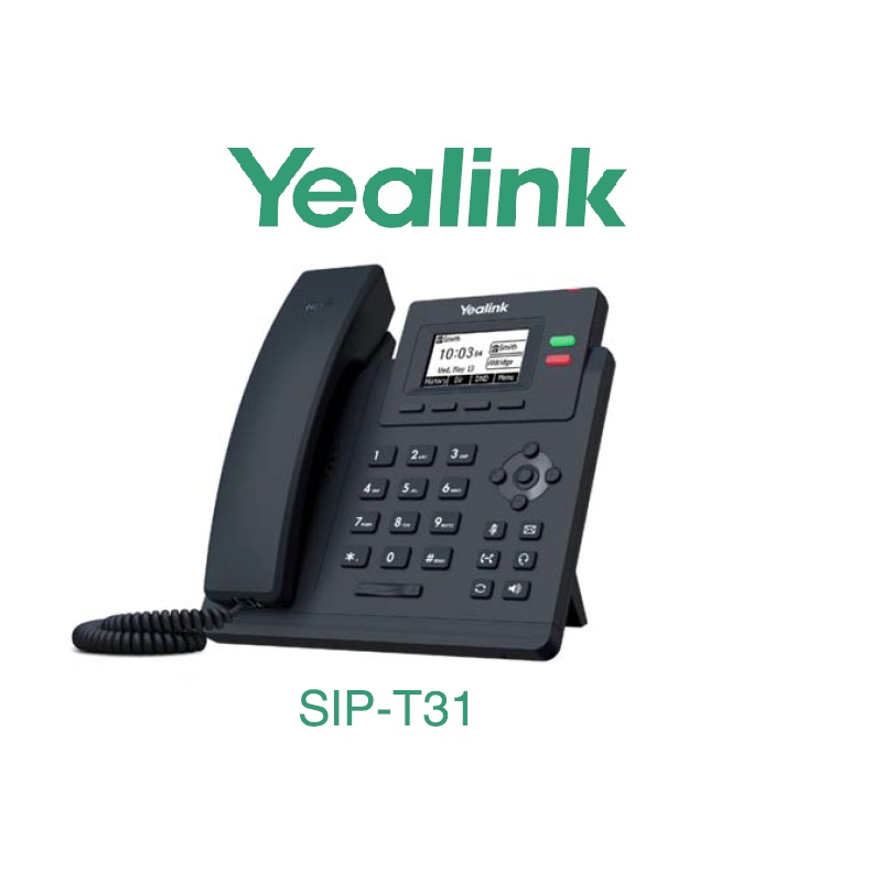 เครื่องโทรศัพท์ IP YEALINK รุ่น SIP-T31 เครื่องละ 1,900฿
