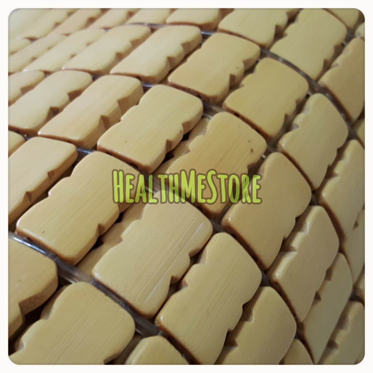 เสื่อไม้ไผ่แบบเม็ด 3 ฟุต ขนาด 90x190 cm 夏季麻将凉席 床上竹块竹席 Bamboo Mat