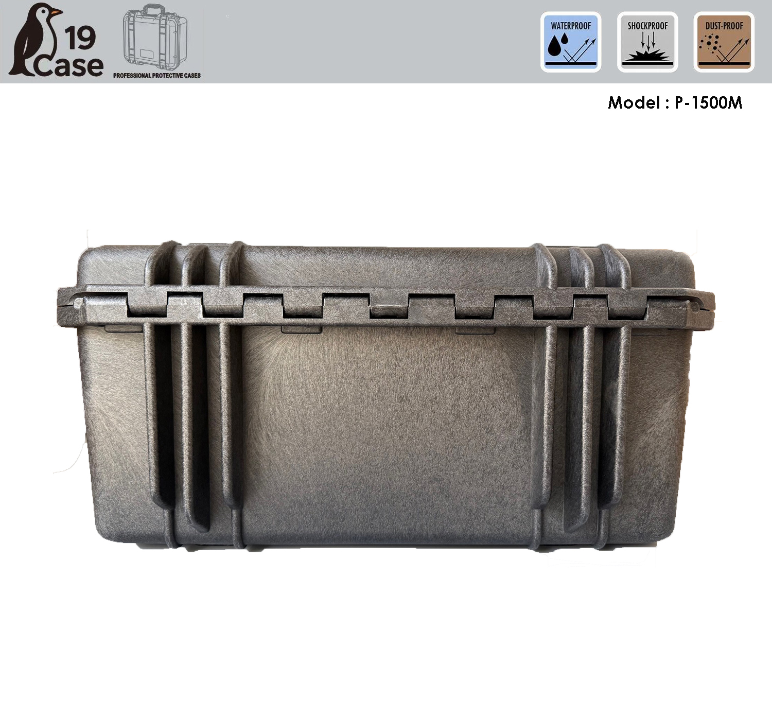 Hardcase P-1500M with Pick & Pluck Foam - Black