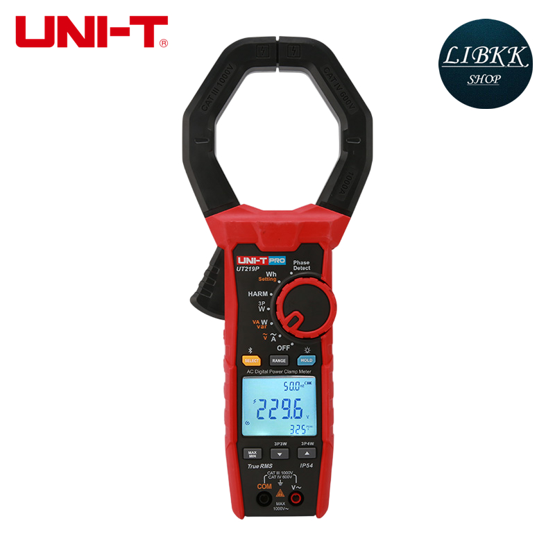 UNI-T UT219P Harmonic Power Clamp Meter 3 เฟส Professional Active Apearare Reactive Power Factor เมตรคีมมัลติมิเตอร์