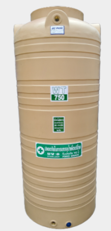 ถัง PE ยี่ห้อ Safe สีพื้นเรียบ รุ่น WT-750L