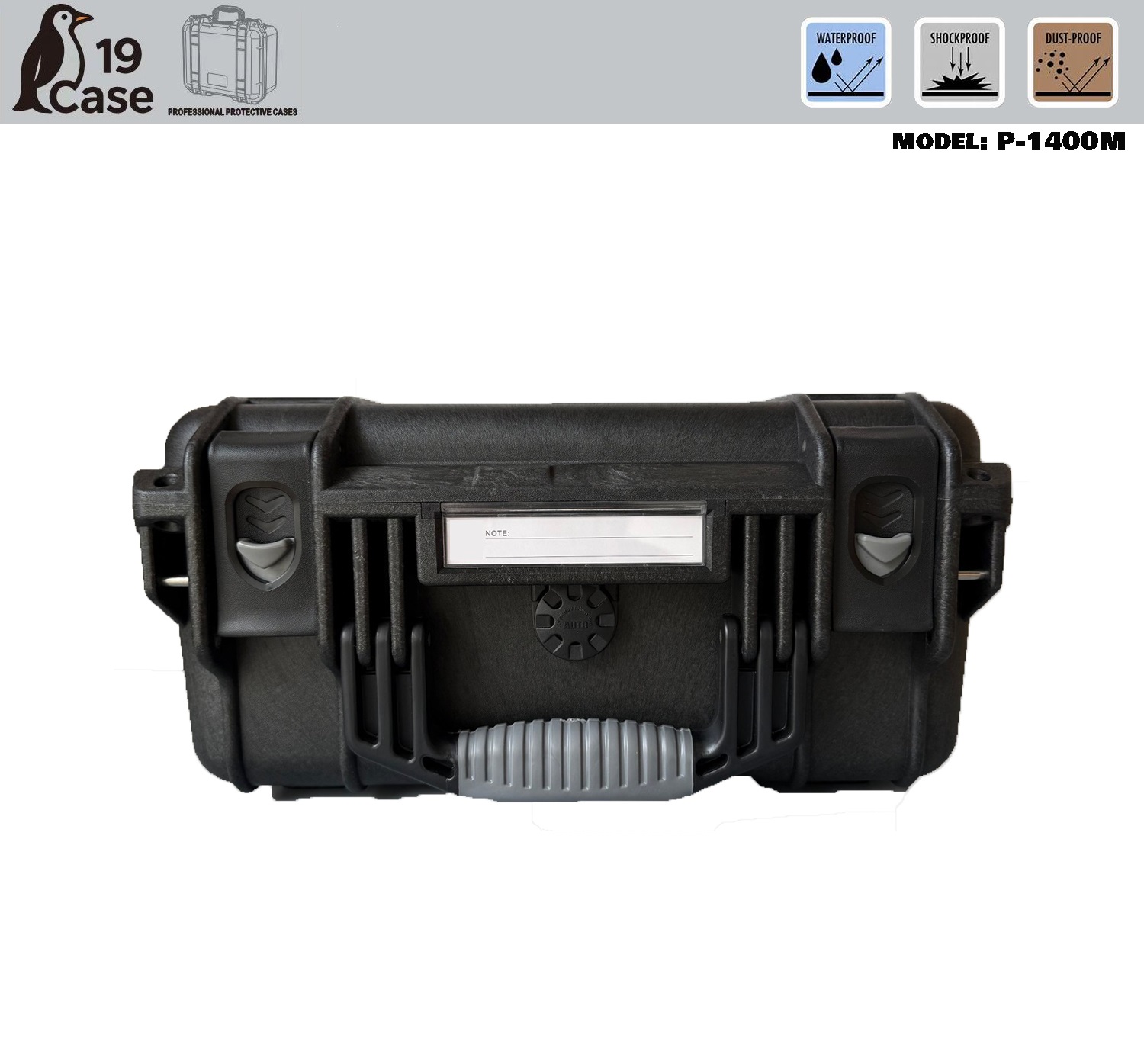 Hardcase P-1400M with Pick & Pluck Foam - Black