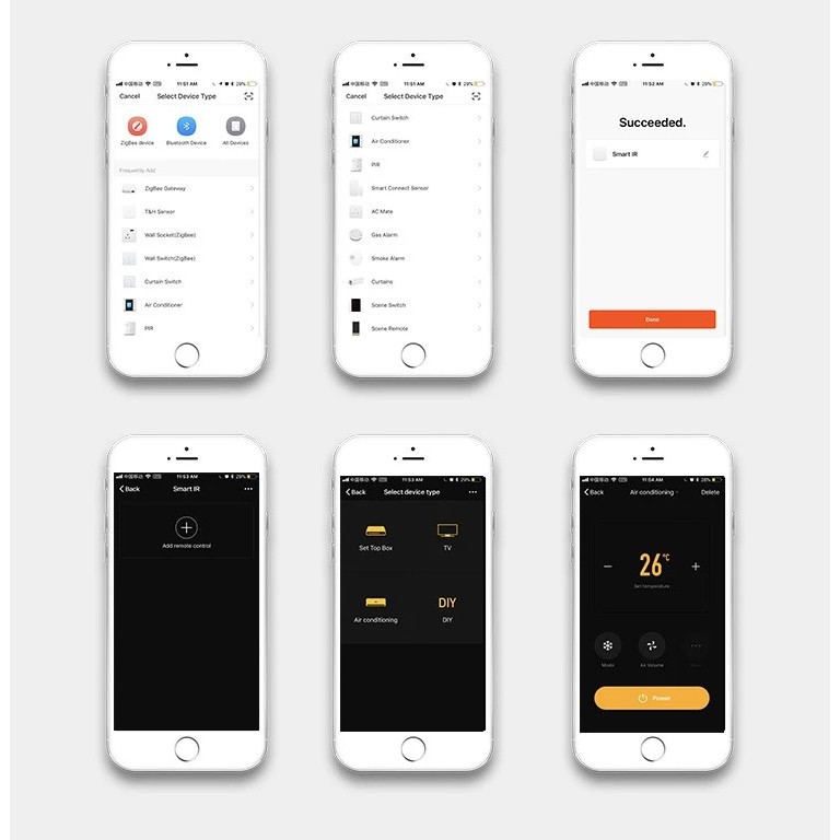 Tuya S08 IR Universal Remote อุปกรณ์ควบคุม รีโมท IR เปิดปิด แอร์ ทีวี ผ่านมือถือ รองรับ