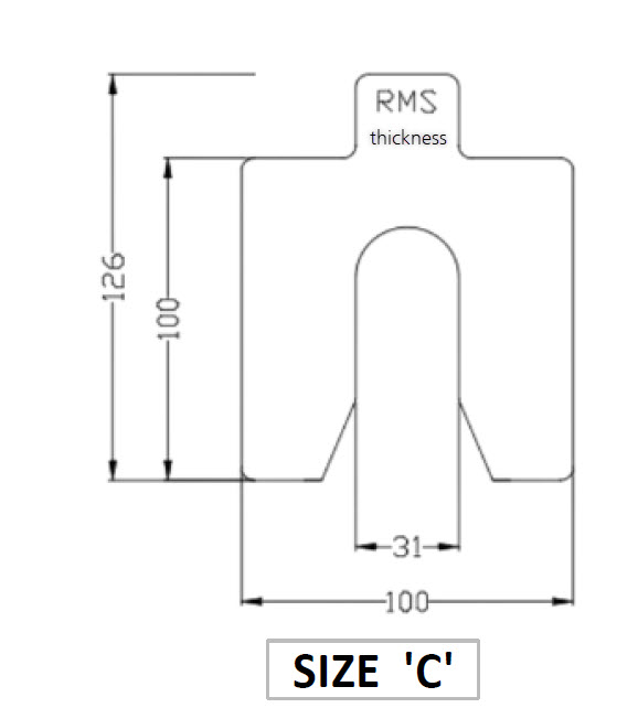 แผ่นชิมตั้งระดับสำเร็จรูป RMS SHIM-DEE สำหรับงานอุตสาหกรรม ขนาด 100x100มม. หนา 0.05มม. (Industrial Precut Shim)