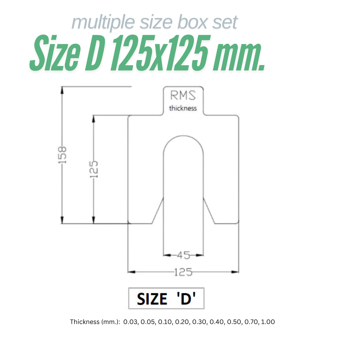แผ่นชิมตั้งศูนย์เครื่องจักร RMS SHIM-DEE ขนาด D | Heavy Duty Precision Shim 125x125 มม. รู 45 มม. | โซลูชันการปรับแนวอุตสาหกรรม
