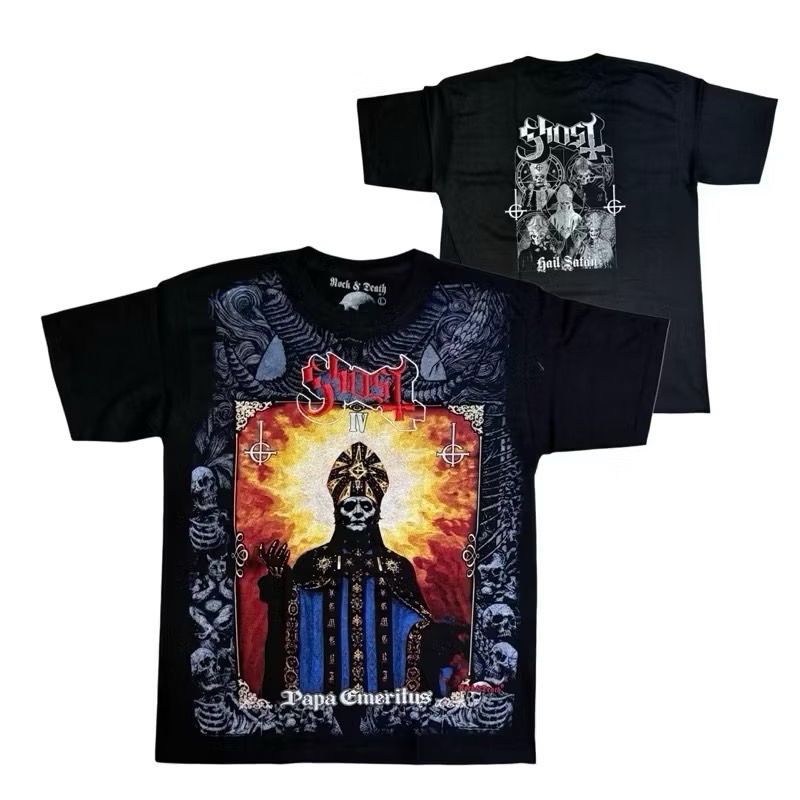 เสื้อวง GHOST T-SHIRT ป้าย ROCK&DEATH งาน BOOTLEG MEXICO