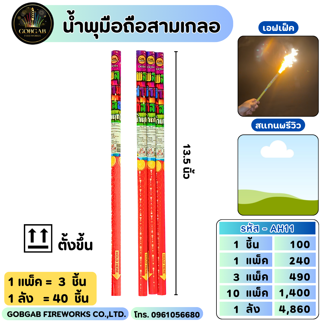 น้ำพุมือถืือสามเกลอ