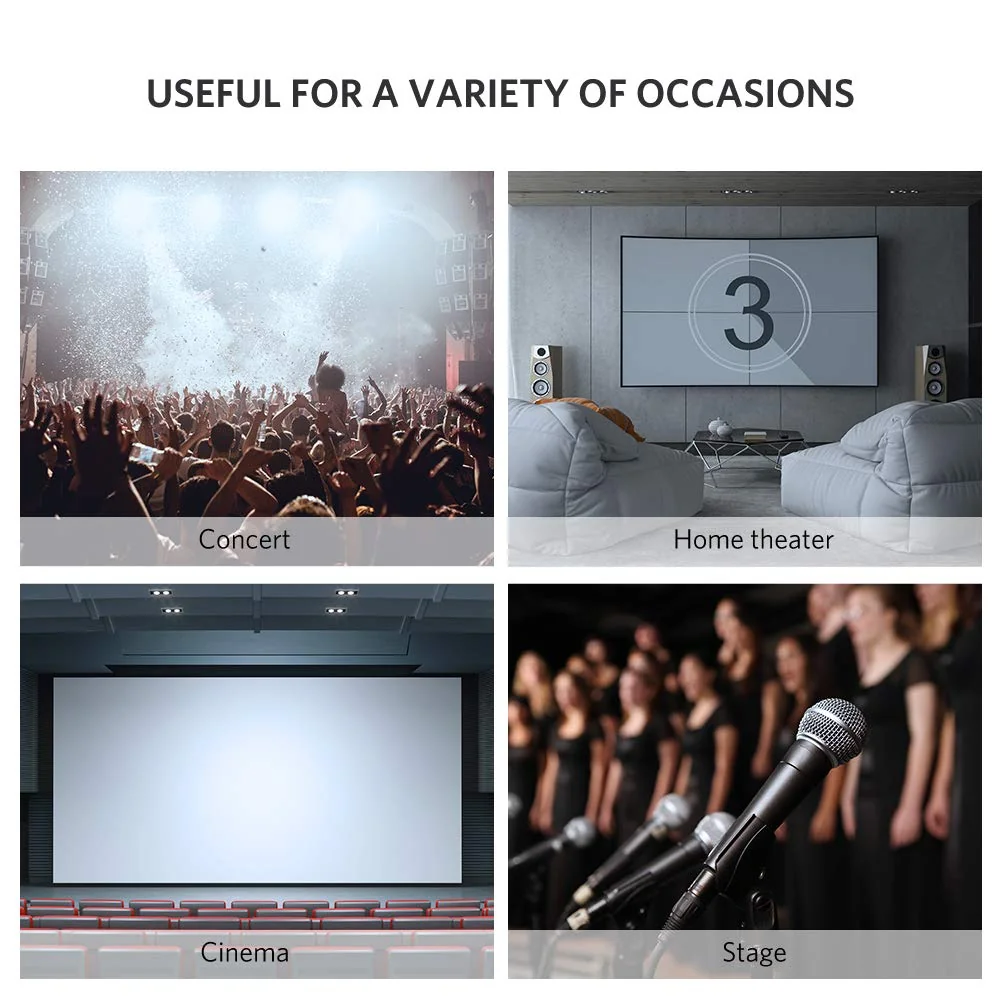 Ugreen (10561)0.25M - 3.5mm Stereo jack Female to 2 RCA Male Audio Cable