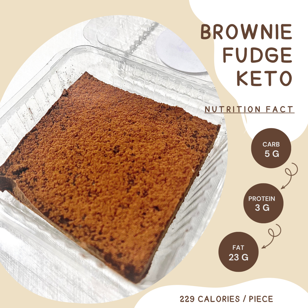 บราวนี่ฟัดจ์ สูตรคีโต Brownie Fudge [KETO] ไร้แป้ง ไร้น้ำตาล *🚑ขนส่งเย็นเท่านั้น*