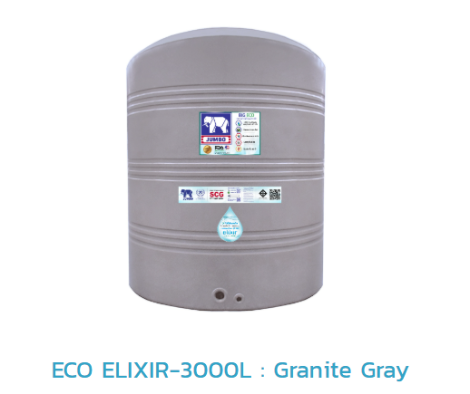 ถังเก็บน้ำบนดิน PE ECO ELIXIR รุ่น JGNX3000S/T
