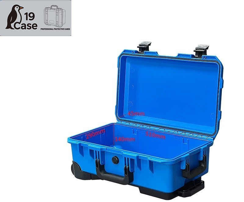 Hardcase 5129 Cabin size case with wheels - กล่องกันน้ำกันกระเเทก - Blue with Partition