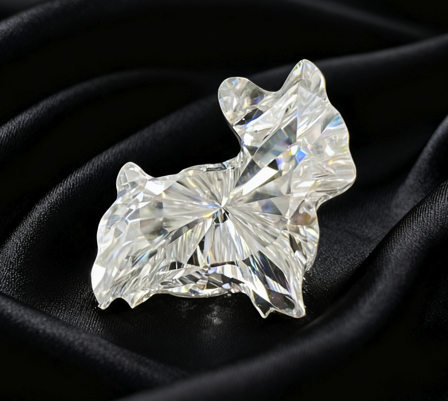 เพชรสังเคราะห์โครงสร้างอะตอมเพชรแท้รูปน้องหมา