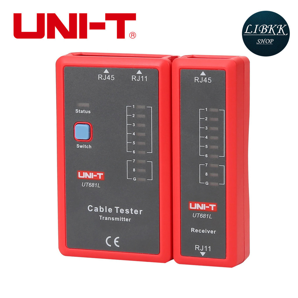 Uni-t UT681L UT681C RJ45 RJ11 BNC สาย LAN Tester สายเคเบิลเครือขายสายโทรศัพท ์Dual-ใช ้ เครื ่ องทดสอบ LED สถานะจอแสดงผล